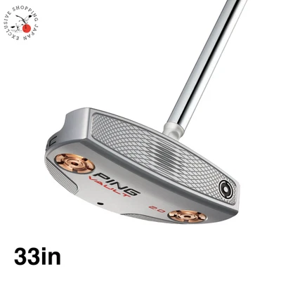 PING VAULT 2.0 PIPER C Platinum Putter 33in Men Stepless Steel Shaft Pistol PP58 - Image 1 of 4