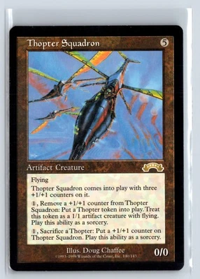 Thopter Squadron Exodus Rare – MTG Magic the Gathering Card - Image 1 of 4