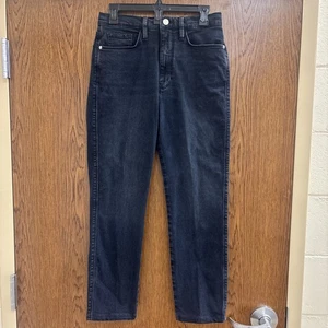 FRAME Le Sylvie Slender Straight Leg Jeans Women's Size 30 Gray Wash Denim - Picture 1 of 18