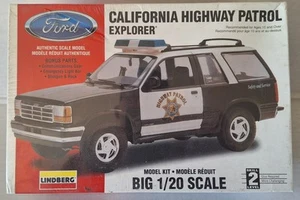 Lindberg California Highway Patrol Explorer Model Car Kit 1/20scale #72586 Open - Picture 1 of 6