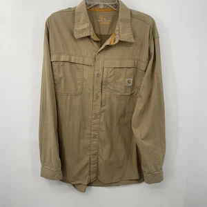 Carhartt Uomo Beige XL Flex Force Relaxed Fit Manica Lunga DIFETTO LEGGI - Foto 1 di 19