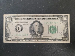 FR. 2154-F 1934-B $100 FEDERAL RESERVE NOTE ATLANTA, GA PetetheGreek  - Picture 1 of 2