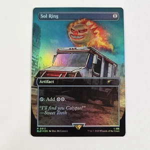Sol Ring Secret Lair X Twisted Metal Rainbow Foil Sony PlayStation MTG Car Van - Foto 1 di 2