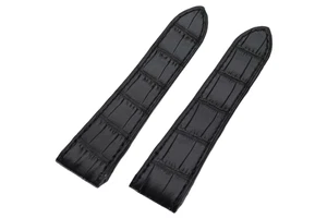 Cartier Schwarz Alligator Schnellverschluss Uhrenarmband Band 24 mm KD1IJL04 - Bild 1 von 6