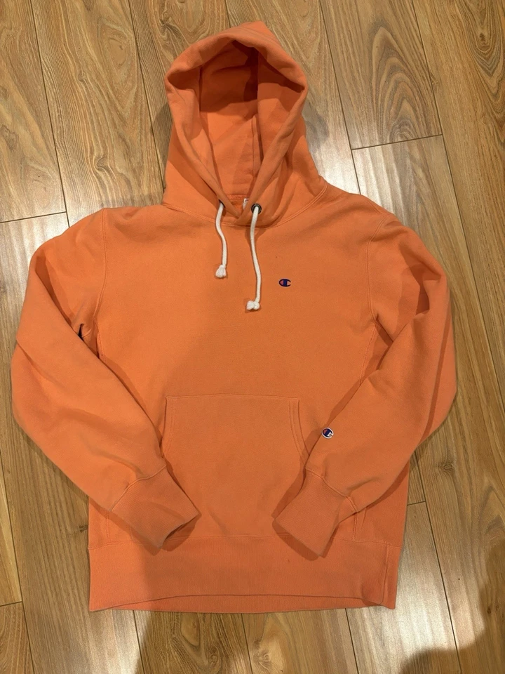 1970’s Champion Sweater Men Large Adult Peach Hoodie Vintage  Reverse Weave - Image 1 of 4