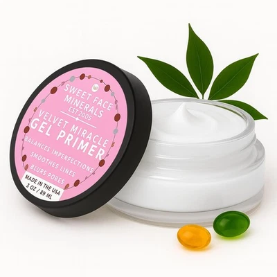 Makeup Primer Gel 3oz – Smooth Matte Pore Blurring Hydrating Waterproof Vegan - Image 1 of 4