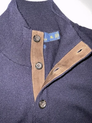 Polo Ralph Lauren Mock-neck 豪华美利奴羊毛毛衣 - XL 码 — 第 1/4 张图片