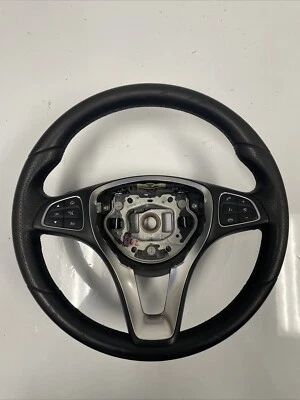 2018 Mercedes GLC300 OEM Black Leather Steering Wheel With Paddle Shifters C300 - Image 1 of 4