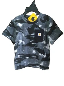 Carhartt Fatigue Camo TShirt Boys Size 3T Black Camo - Picture 1 of 3
