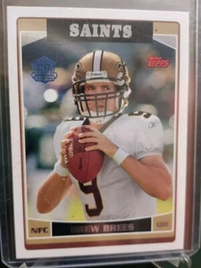 2015 Topps Fußball Rückkauf 2006 Drew Brees New Orleans Saints SP 60th Blue Foil - Bild 1 von 5