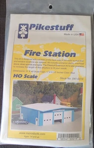 HO Scale  PIKESTUFF  541-0019   Fire Station  New in Package Kit - Picture 1 of 1