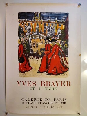 Yves Brayer Affiche Exposition 1972 Galerie De Paris Exhibition Poster Litho - Photo 1/4