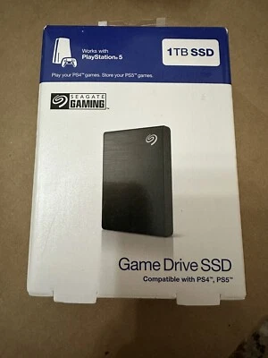 Seagate Game Drive for PlayStation 4 & 5 - 1 TB SSD External Hard Disk Drive New - Image 1 of 2