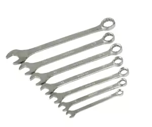 CRV Combination Spanner Wrench Set 7 pcs 6-17mm On Rack DIN Standard - Imagen 1 de 3