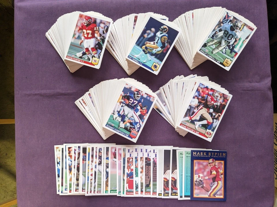 1992 Fleer Football Base and Inserts - - - Pick A Card - - - Complete a Set - Image 1 of 1