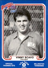 1987 Pan Am Team USA Blue BDK #NNO Vinny Scavo Florida State Trainer card