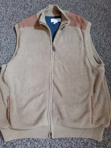 Chaleco Orvis Mechanic mal tiempo pesado. Chaleco suéter de punto L - Imagen 1 de 6