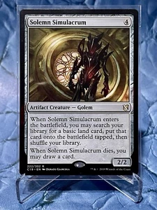 MTG Solemn Simulacrum Commander 2019 222/302 Regular Rare Mint - Bild 1 von 2