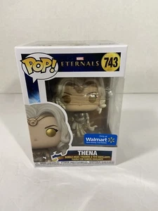 FUNKO POP! MARVEL ETERNALS - THENA 743 (EXCLUSIVE BOBBLE-HEAD FIGURE) NEW  - Picture 1 of 5