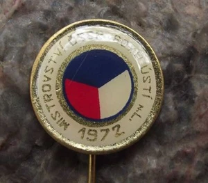 1972 Czechoslovakia CSSR National Boxing Championships Usti nad Labem Pin Badge - Picture 1 of 2