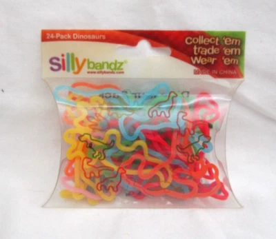 Silly Bandz-Dinosaur Silly Shapes-24 pc Dinosaur Silly Bandz Bracelets-New!HC - Изображение 1 из 3