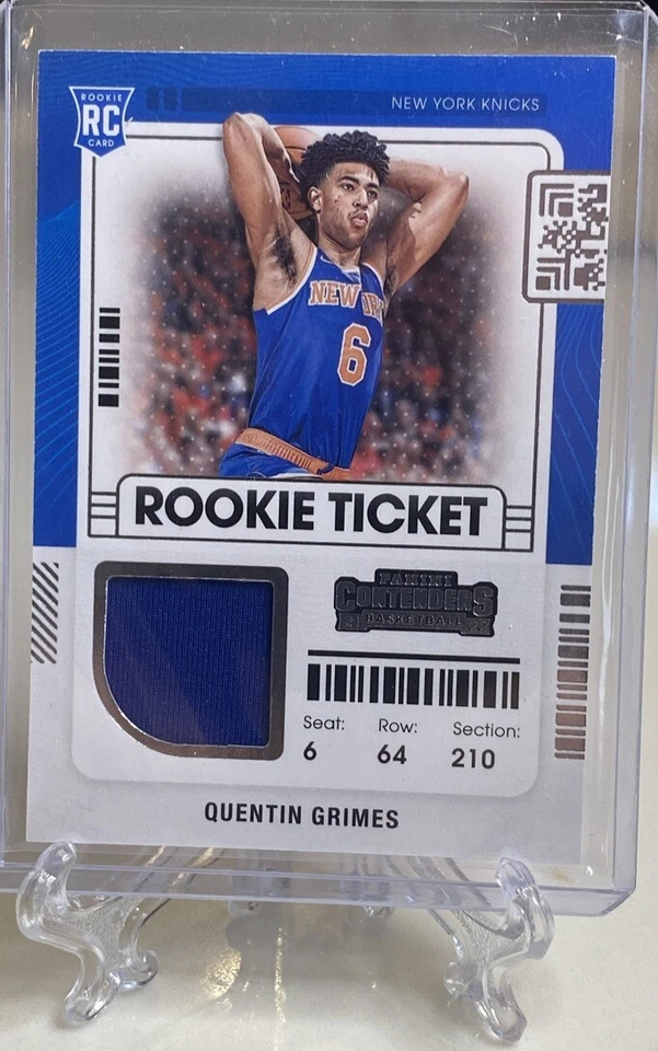 2021-2022 Contenders Basketball Quentin Grimes Rookie Ticket Patch No. RTS-QGR - Image 1 of 2