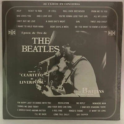 THE BRITINS -30 EXITOS DE LA EPOCA DE ORO DE LOS BEATLES- 1980 MEXICAN TRIPLE LP - Image 1 of 4