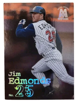 1999 Metal Smiths Skybox Jim Edmonds #4 Anaheim Angels Baseball Card (C3 - Image 1 of 2