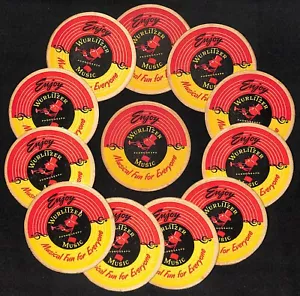 Wurlitzer Music "One Note Johnny" c1950's NOS Beverage Coaster VGC $6.99ea - Picture 1 of 2