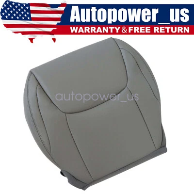 For 2004-2010 Toyota Sienna Driver Bottom Replacement Leather Seat Cover Gray - Image 1 of 4