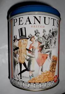 Nueces saladas latas de lata coleccionables de colección MR PLANTERS 24 OZ - Imagen 1 de 5