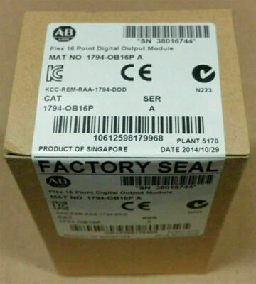 1 PCS New Factory Sealed AB 1794-OB16P SER A Flex 16 Point Digital Output Module - Image 1 of 2