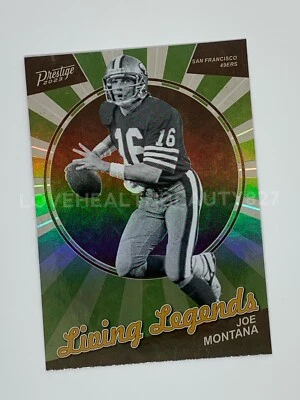Joe Montana 2023 Panini Prestige Living Legends Insert LL-23 San Francisco 49ers - Image 1 of 4
