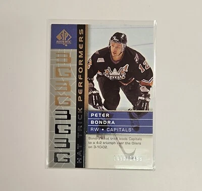 Peter Bondra 2003-04 SP AUTHENTIC #105 Hat Trick Performers /1499 - Image 1 of 4