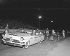 Midget Racecars Behind A Dodge Pace Car Champion Speedway Old Racing Photo