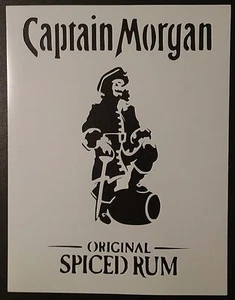 Captain Morgan Spiced Rum 8,5" x 11" Stencil Personalizzato SPEDIZIONE GRATUITA VELOCE - Foto 1 di 1