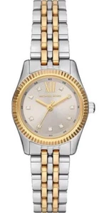 Michael Kors Lexington Grey & Pink Dial Ladies Small Gold Bracelet Watch Mk4815 - Picture 1 of 4