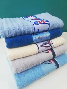 Paquete de 3 toallas de mano de té bordadas junto al mar Rigg's Quality 100 % algodón - Imagen 1 de 12