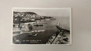 Photo PC - Nice Harbor Entrance & Lighthouse - France - Posted - 1939 - GC - Picture 1 of 2