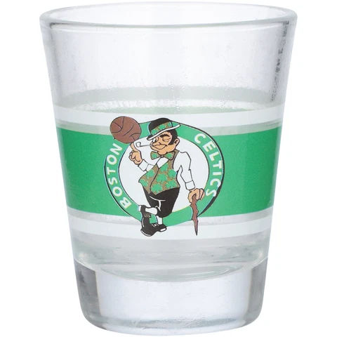 Boston Celtics 2oz. Stripe Shot Glass Cover