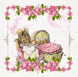Paneles artesanales de tela Beatrix Potter Peter Rabbit Hunka 100 % algodón o poliéster - Imagen 1 de 1