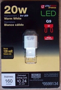 Utilitech Pro LED 1 Pack 120 Volt Landscape 20W / 2W G9 Lamp Light-Combo Ship - Picture 1 of 1