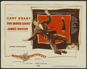 NORTH BY NORTHWEST MOVIE POSTER Cary Grant VINTAGE 7 - Picture 1 of 1