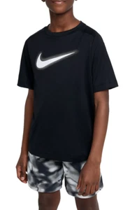 Nike Little Kids' Boys' Training Dri-FIT Graphic Training Top sz 7 Black - Picture 1 of 4