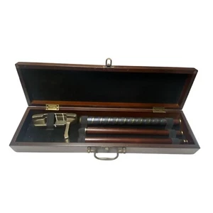 Vintage Executive Golf Putter Set Bombay Travel Kirschholz Koffer Indoor Training - Bild 1 von 6