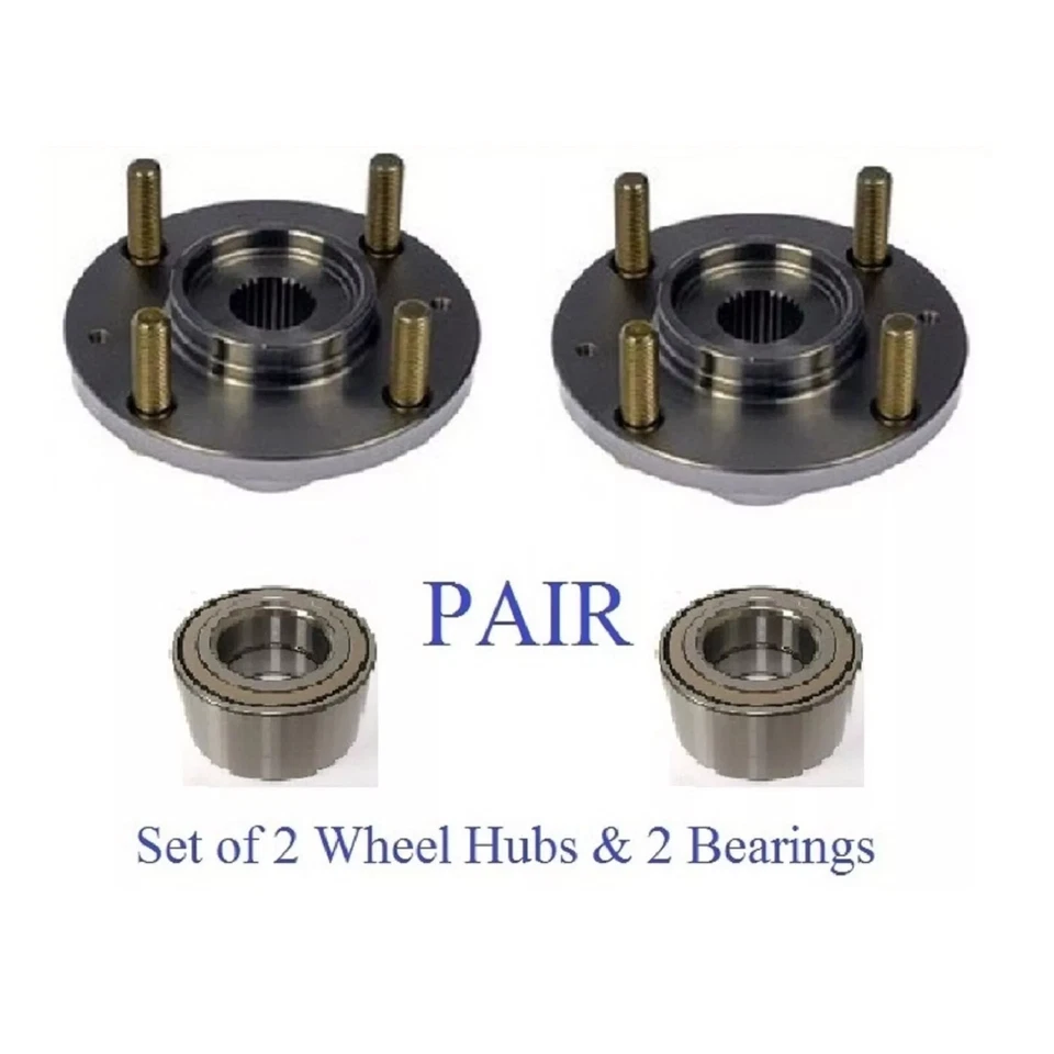 Cubo de roda dianteira e kit de rolamento FIT 2001-2006 HYUNDAI ELANTRA (PAR) - Imagem 1 de 1