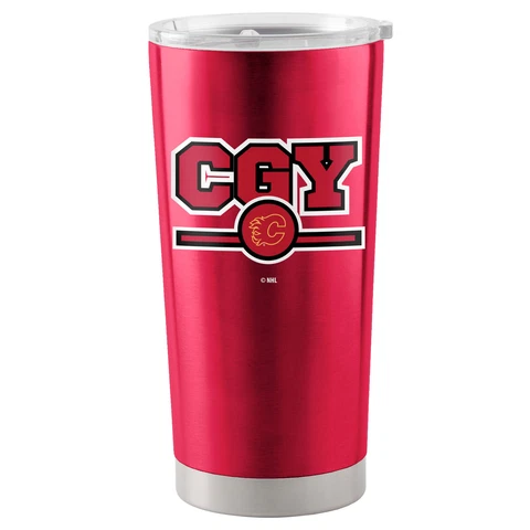 Calgary Flames 20oz. Letterman Tumbler Cover