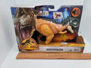 Mattel Jurassic World Dominion Skorpiovenator Roar Strikers Dino schneller Versand - Bild 1 von 3