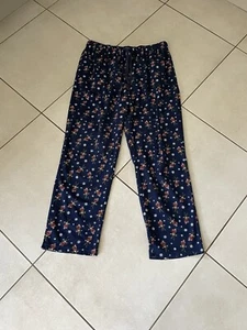 Next Men’s Lounge Pants Navy Reindeer Xmas Print Sz L - Picture 1 of 4