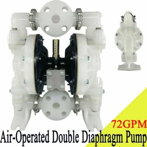 72GPM Air-Operated Double Diaphragm Pump 1" Inlet & Outlet for Industrial Use - Picture 1 of 12